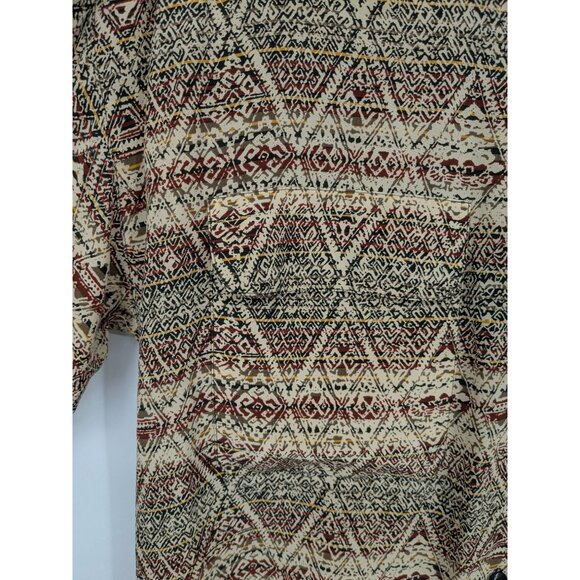 Vintage Company Ellen Tracy Button Up Shirt Women Size M 100% Silk Boho Office - Picture 5 of 8